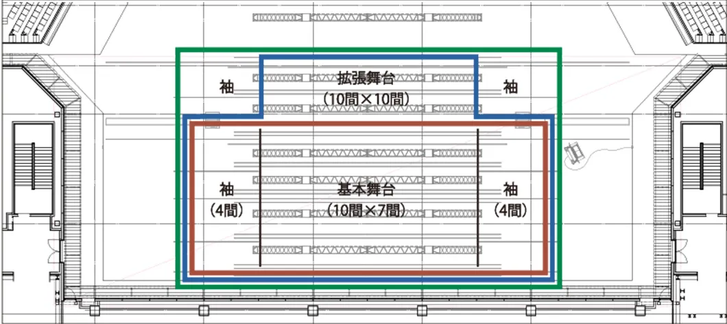 ホール図 舞台